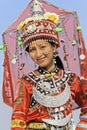 Traditional dressed Zhuang minority girl, Longji, China